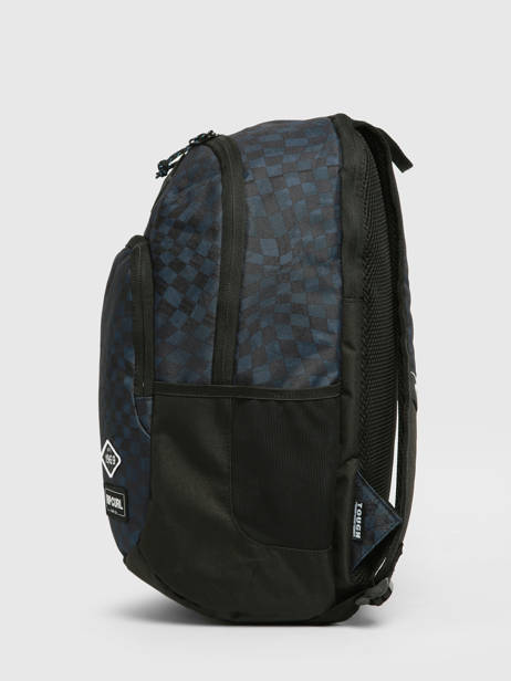 3-compartment  Backpack Rip curl Blue checkers CH132MBA other view 2
