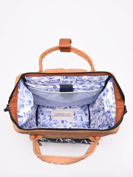 Customisable Backpack Adventurer Medium Cabaia Brown adventurer BAGS other view 4