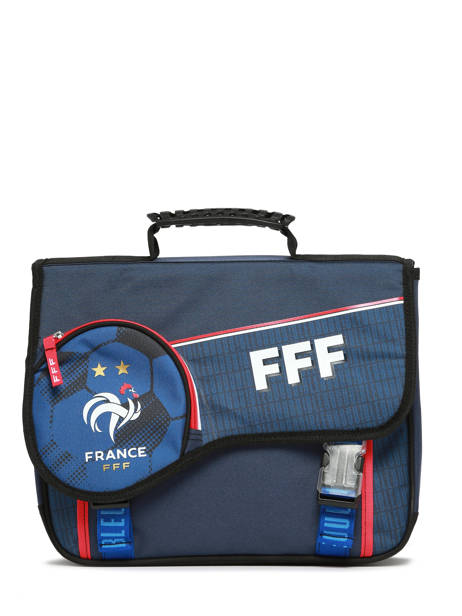 Cartable 2 Compartiments Federat. france football Bleu fff 23CX203C