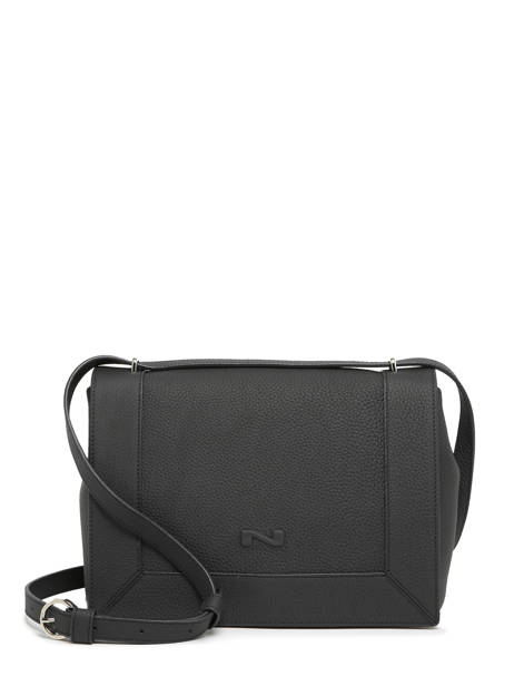 Sac Bandoulière Amsterdam Cuir Nathan baume Noir mondrian 1