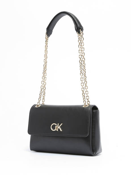 Sac Bandoulière Re-lock Polyester Recyclé Calvin klein jeans Noir re-lock K610749 vue secondaire 2